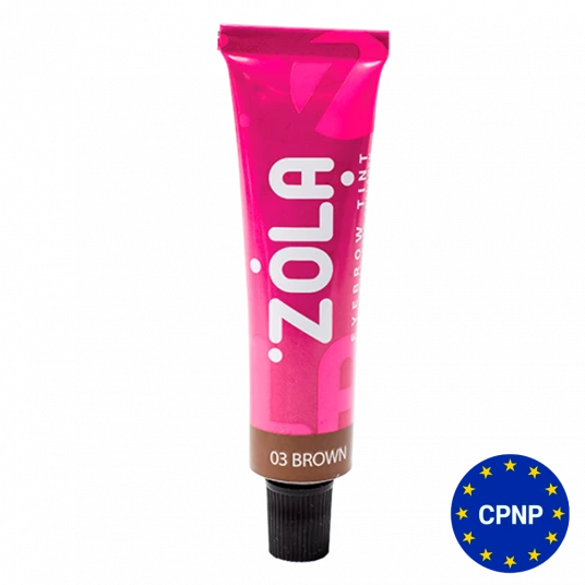 ZOLA Eyebrow Tint With Collagen 03 Brown 15 ml.
